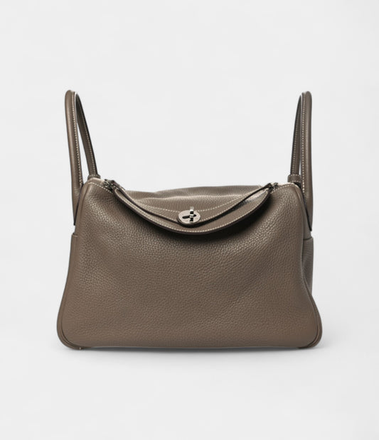 Hermes Taurillon Clemence Lindy 30 Etoupe
