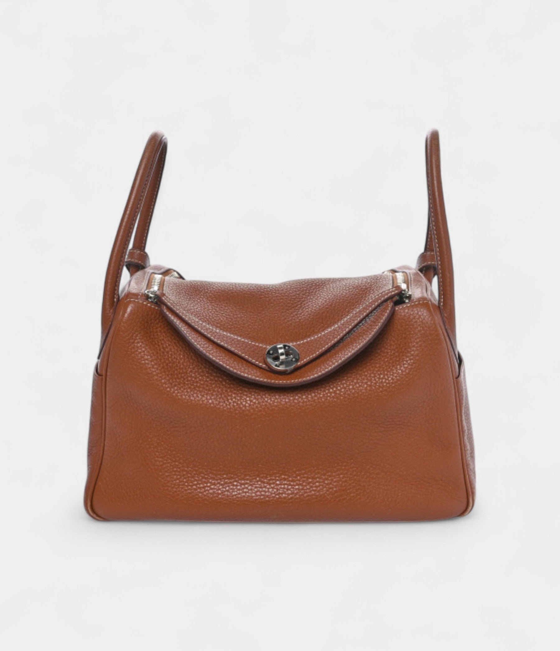 Hermes Taurillon Clemence Lindy 30 Gold