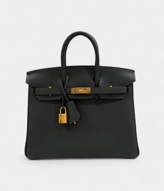 Hermès Vert Fonce Togo Birkin 25 Gold Hardware