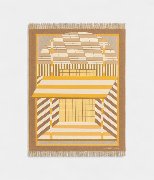 Hermès Vitrine Rocabar Blanket A Graphic Ode to Equestrian Heritage