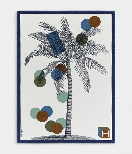 The Hermès Cocotillons Blanket seamlessly blends artistic flair