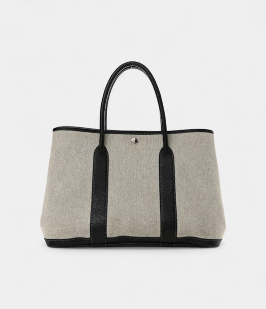 Toile Buffle Skipper Garden Party 36 MM Tote Black