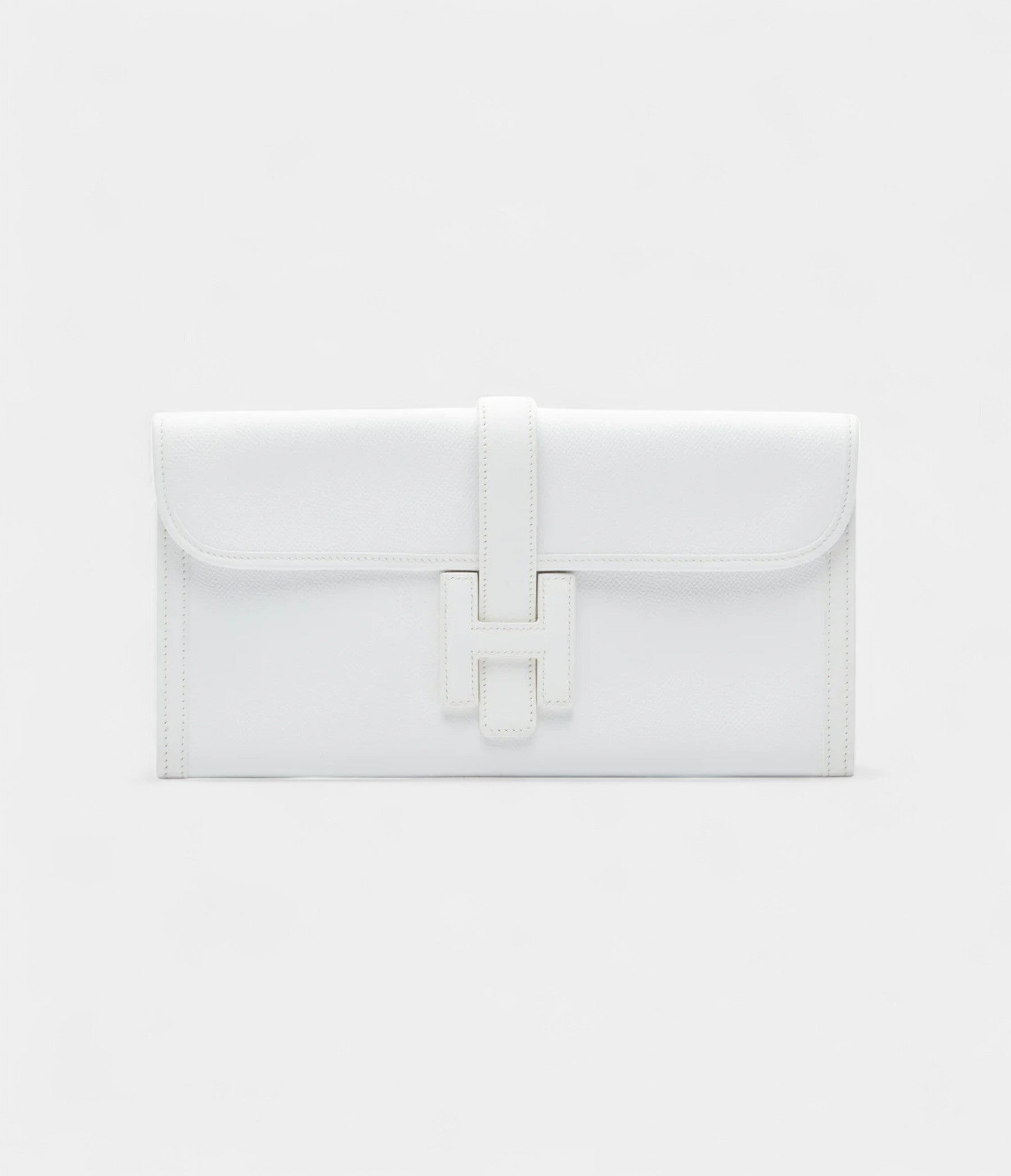 Hermès Jige 29 White Clutch Bag
