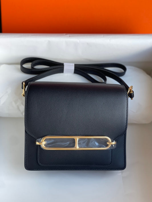 The Hermès Roulis 19cm  black